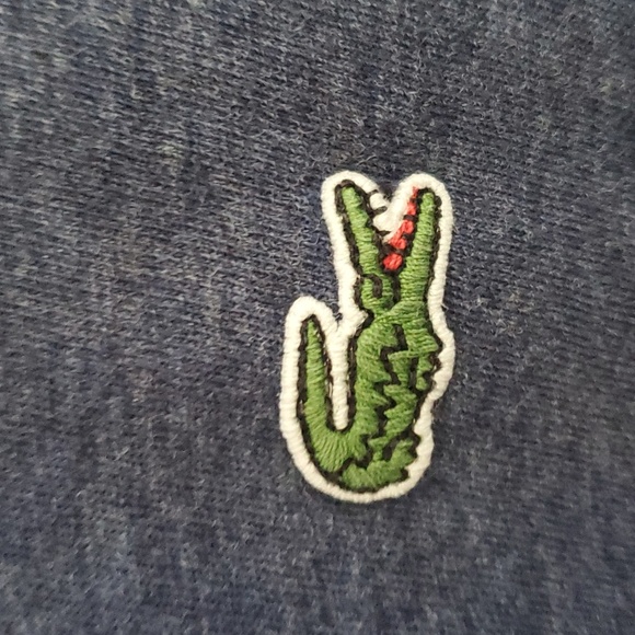 Lacoste Tee Shirt Size 7/XXL Blue - Picture 3 of 5